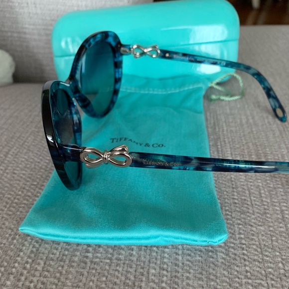 Tiffany & Co. Blue Havana Sunglasses main image 3